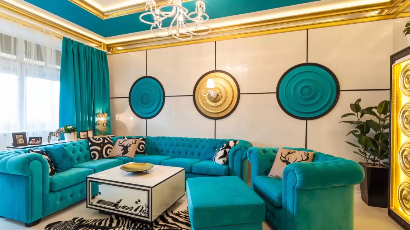 Turquoise in a Modern Interior 2017