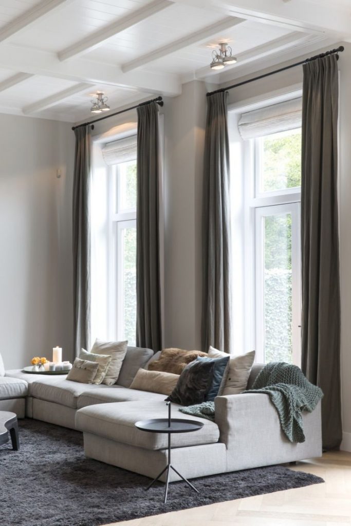 Gorgeous High-Ceiling Apartment, Happy and Bright Interior Design