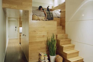 Condominium Design | Small Modern Interior with Loft Bed