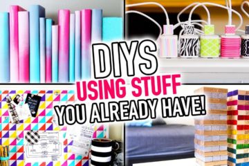 6 DIYS using Stuff you already have around your House!