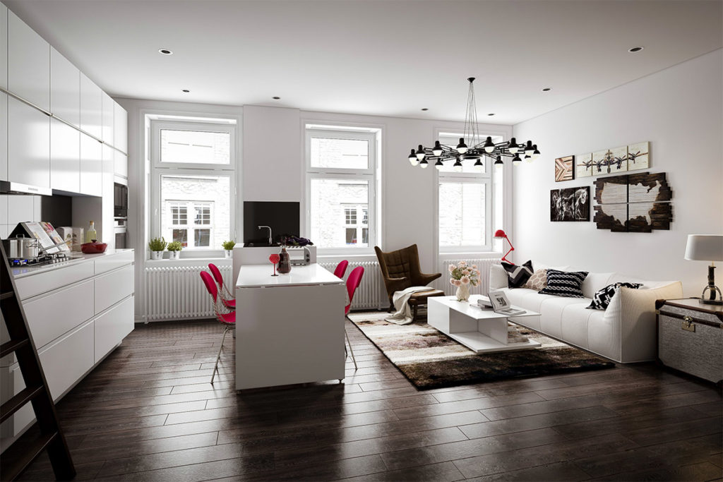Apartments, Modern Scandinavian Style, Simplicity and Elegance