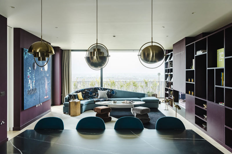 Unusual Home Interiors in Bold Colors